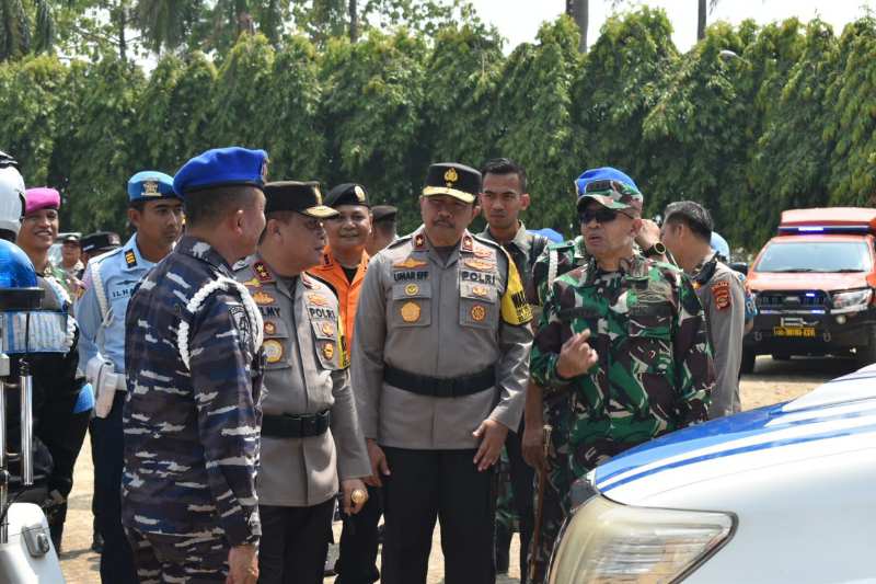 Apel Gelar Pasukan Operasi Mantap Brata Krakatau