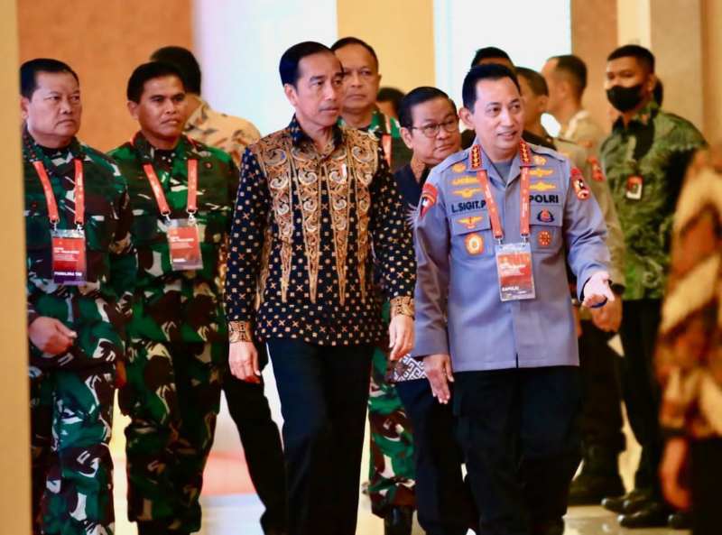 Presiden Hadiri Rapim TNI – Polri 2023