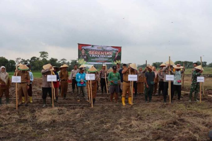 Dukung Ketahanan Pangan Nasional, Polres – Pemda Pringsewu Siapkan Lahan 142 Hektar