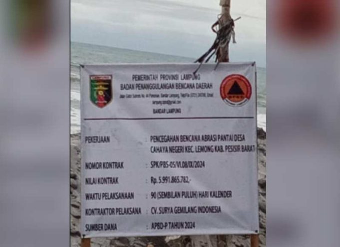 Proyek Milyaran Rupiah di Pekon Cahaya Negeri Diduga Kangkangi Aturan Kontrak Kerja