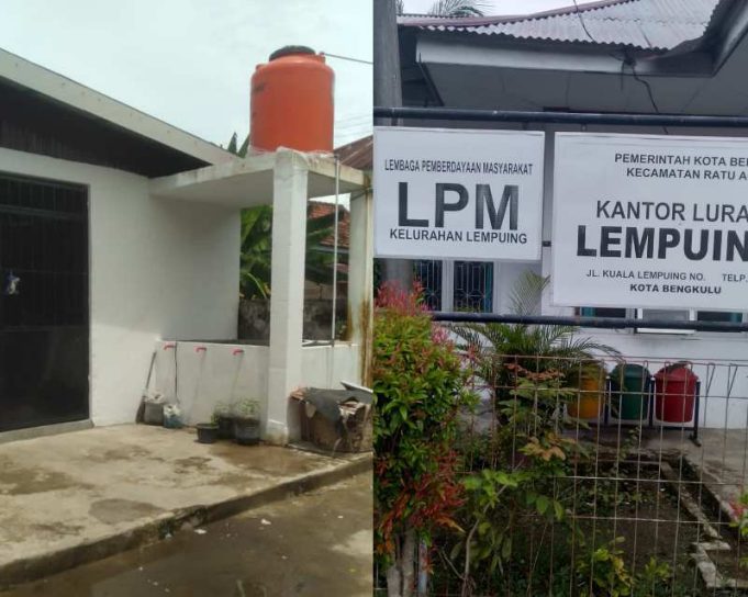 Bangunan Bank Sampah Kelurahan Lempuing Diduga Penggelembungan Anggaran