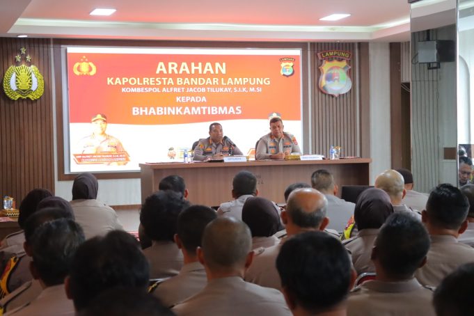 Kapolresta Bandar Lampung Kumpulkan Bhabinkamtibmas, Dorong Menjadi Problem Solver di Masyarakat