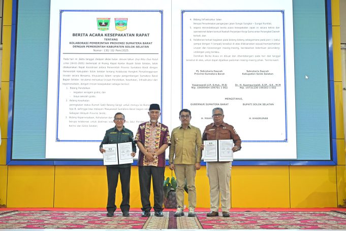 Percepat Laju Pembangunan, Pemprov Sumbar dan Pemkab Solsel Sepakati Kerjasama Intensif pada Sejumlah Bidang