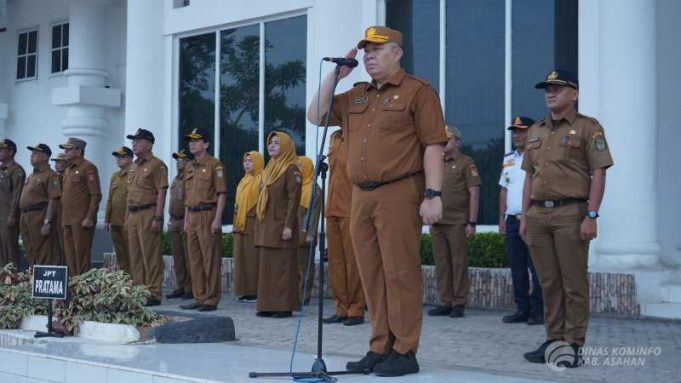 Sekretaris Daerah Kabupaten Asahan Pimpin Apel Gabungan