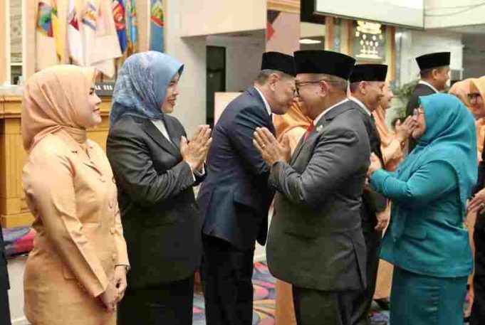 Pj. Gubernur Lampung Lantik 12 Pejabat Pimpinan Tinggi Pratama Dilingkungan Pemprov Lampung
