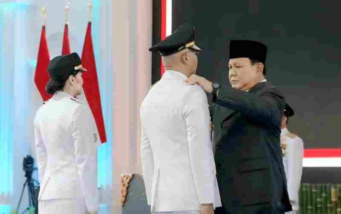 Presiden Prabowo Subianto Secara Resmi Melantik Rahmat Mirzani Djausal dan Jihan Nurlela