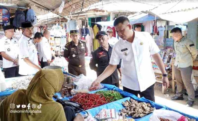 Sambut Idul Fitri, Pemkab Tubaba Gelar Operasi Pasar