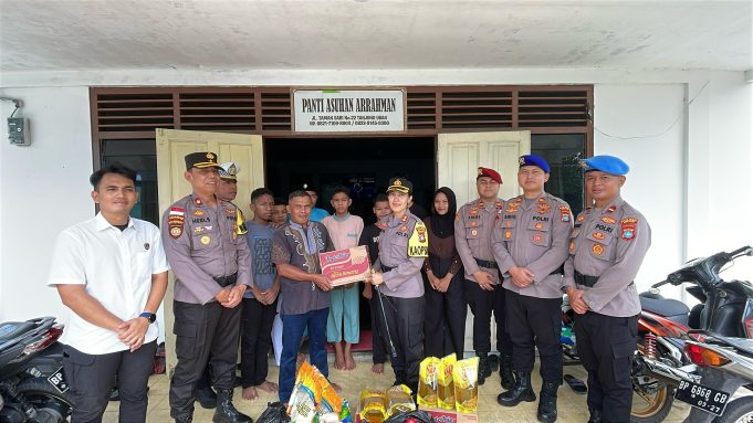 Polres Bintan Gelar Bakti Sosial dan Santunan kepada Panti Asuhan