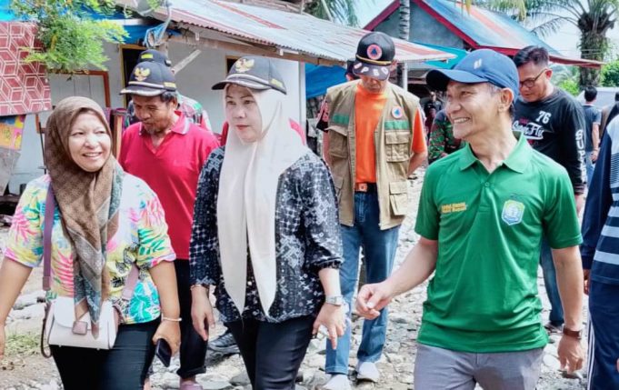 Abdul Hamid Wabup Kaur Tinjau Lokasi Pasca Banjir Bandang