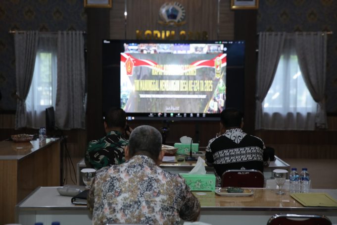 Wakil Bupati Asahan Ikuti Rakornis TNI Manunggal Membangun Desa (TMMD) ke-124