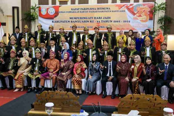 Bupati Muba H M Toha Hadiri Paripurna HUT Kabupaten Banyuasin ke-23 Tahun