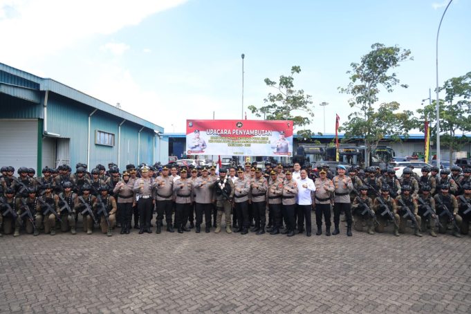 Polda Kepri Gelar Upacara Penyambutan Pasukan Satbrimob Usai Tuntaskan Misi Operasi Amole II di Papua
