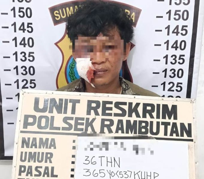 Diamuk Massa, Polsek Rambutan Amankan Terduga Pelaku Percobaan Curas