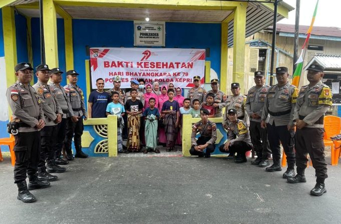 Sunatan Massal Gratis, Bakti Kesehatan Polres Bintan Semarakkan Hari Bhayangkara ke-79 di Tambelan