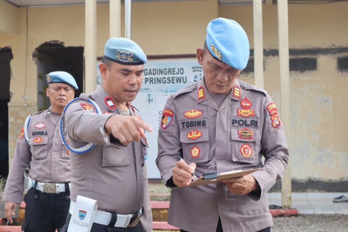 Propam Polres Pringsewu Sidak ke Beberapa Polsek
