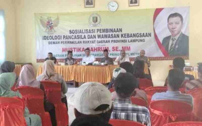 Anggota DPRD Mustika Bahrum Sosialisasikan Pancasila di Hadapan Warga Paguyuban Waylima