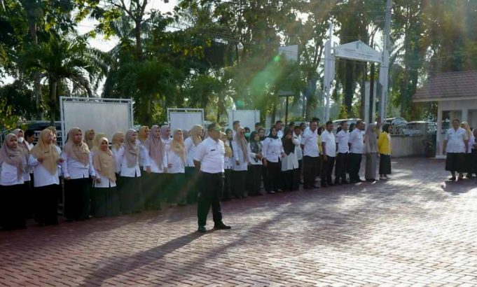 Pimpin Apel di Diskes, Wabup Asahan : Pentingnya Disiplin – Kualitas Pelayanan