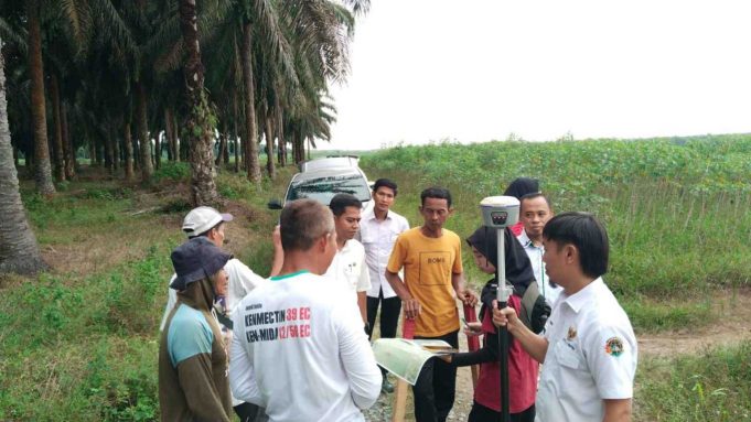 Disdik – ATR/BPN Mesuji Gelar Pengukuran Lokasi Tanah Calon Sekolah Unggulan Garuda