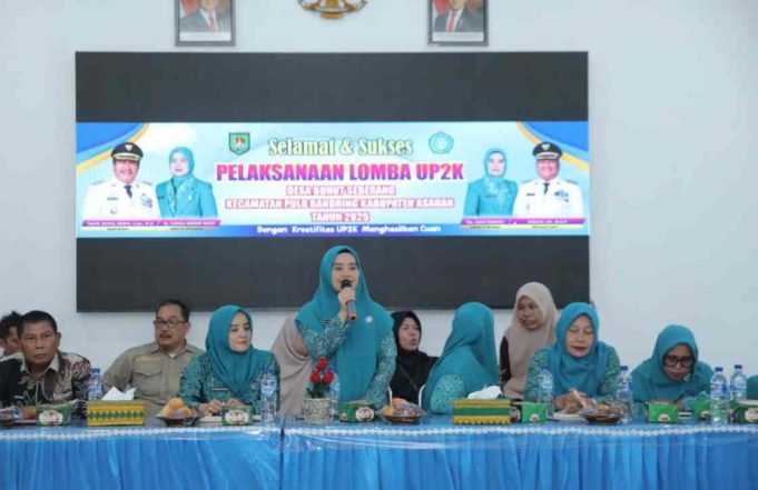 TP-PKK Asahan Lakukan Evaluasi Lomba UP2K di Desa Bunut Sebrang