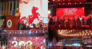 Imlek 2577 Kuda Api, Gubernur Ansar Tabuh Gendang di Kota Tua: Semangat Kebersamaan Jadi Energi Memajukan Kepri