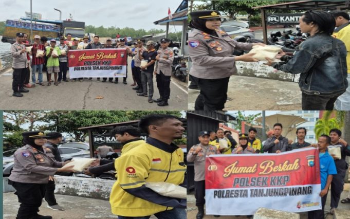 Jumat Berkah Polsek KKP Polresta Tanjungpinang Salurkan Bantuan Sosial dan Perkuat Kedekatan dengan Warga