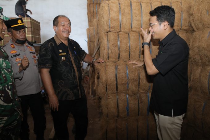 Produksi Sabut Kelapa Asahan Tembus Pasar Ekspor Cina, Bupati Dukung Pengembangan Hilirisasi