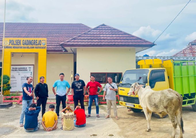 Komplotan Pencuri Hewan Ternak Diamakan Polisi Bersama Warga