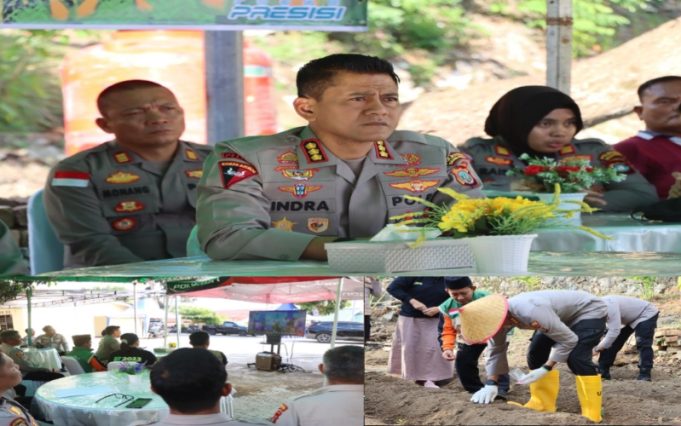 Dukung Swasembada Jagung Nasional, Polresta Tanjungpinang Ikuti Penanaman Jagung Serentak Kuartal I 2026