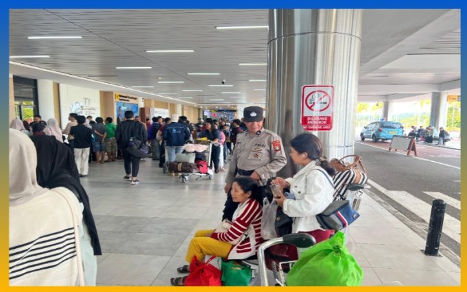 Polda Kepri Intensifkan Pengamanan Arus Balik di Bandara Hang Nadim Batam, Penumpang Meningkat Signifikan