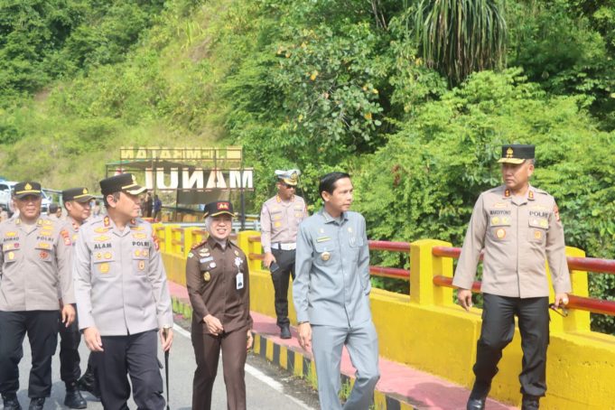 Bupati Kaur Bersama Forkopimda dan Kapolda Cek Jalur Mudik