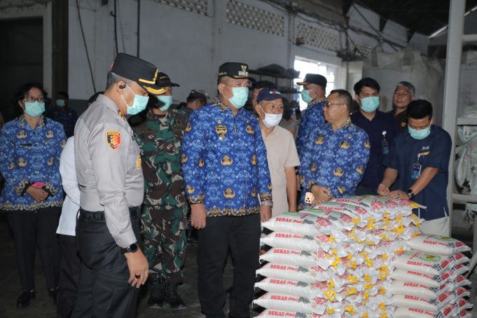 Forkopimda Asahan Tinjau Pos Mudik dan Stok Beras, Bupati Pastikan Aman
