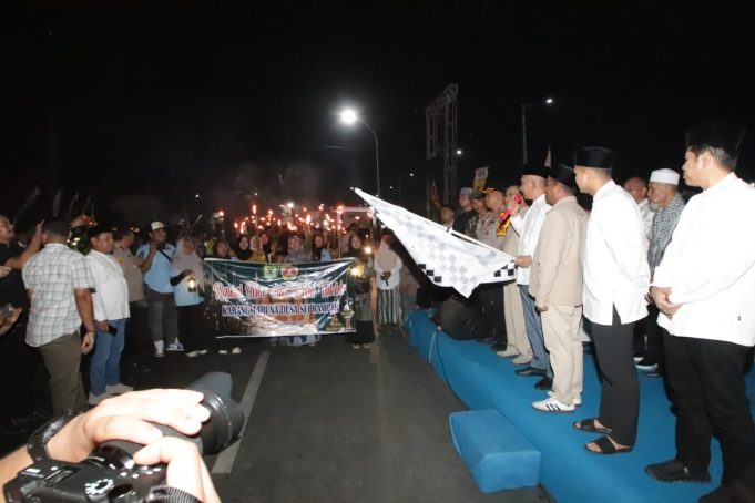 Pj. Sekda Sumut Bersama Forkopimda Sergai Serta Gelar Pelepasan Pawai Takbiran