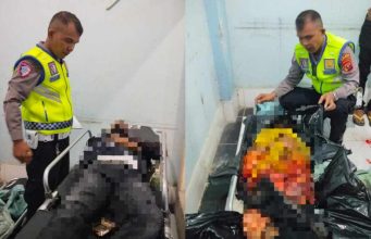 2 Pemotor Tewas Terlindas Truk Tronton Pada Lakalantas Maut Di Sergai