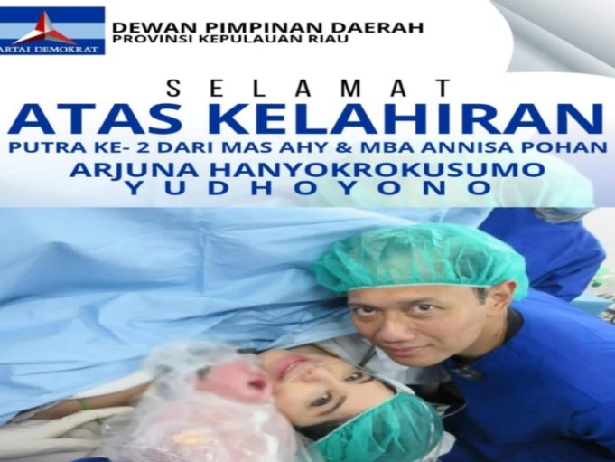 Selamat! AHY dan Annisa Pohan Dikaruniai Anak Laki-Laki, Diberi Nama Arjuna Hanyokrokusumo Yudhoyono