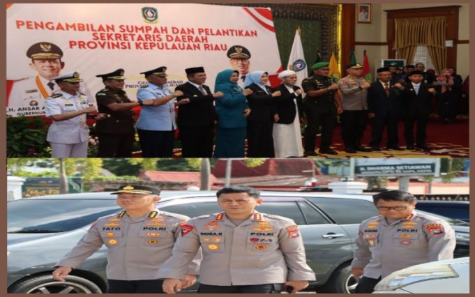 Gubernur Ansar Ahmad Lantik Misni sebagai Sekda Kepri, Kapolresta Tanjungpinang Hadir Perkuat Sinergi