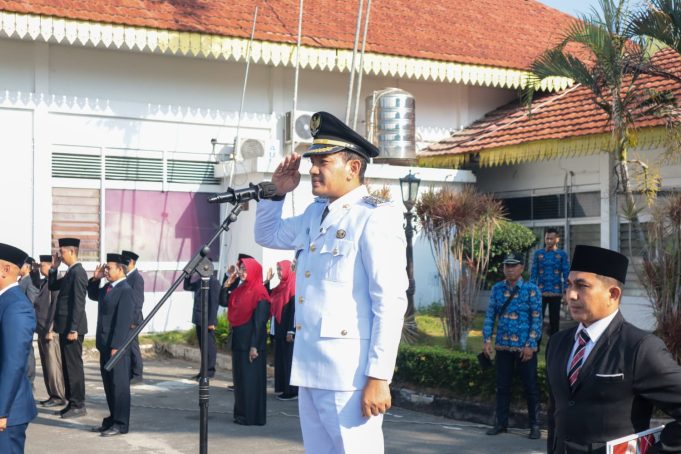 Walikota Tebingtinggi Pimpin Upacara Peringatan Hari Otonomi Daerah Ke-30 2026