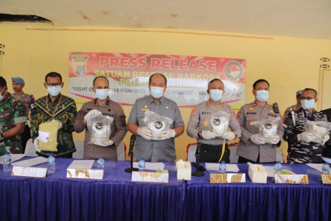 Bupati Apresiasi Kinerja Polres Asahan Ungkap Penyelundupan 5 Kg Sabu
