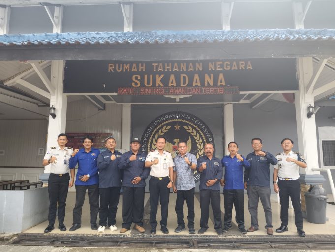PWI Lamtim Sambangi Rutan Kelas IIB Sukadana