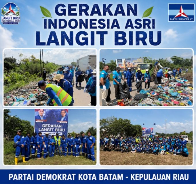 Partai Demokrat Batam Bersihkan Gunungan Sampah, AHY Gaungkan Gerakan Asri Jelang HUT ke-25