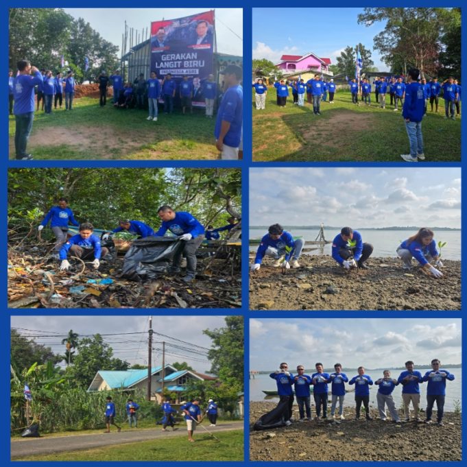 DPC Partai Demokrat Gelar Gerakan Langit Biru Indonesia Asri di Tanjungpinang, Tanam Mangrove dan Bersihkan Lingkungan