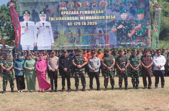 TMMD 129 Bojonegoro Perkuat Pembangunan Infrastruktur Perdesaan