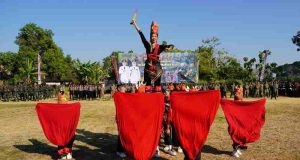 Tari Api Kayangan Bikin Pembukaan TMMD 129 Bojonegoro Spektakuler