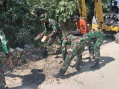 Satgas TMMD 129 Bojonegoro Bergerak, Paving Jalan Dusun Mundu Dibongkar