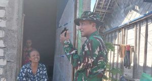 Refelksikan Semangat Kemanunggalan TNI-Rakyat, Satgas TMMD 129 Bojonegoro Sambangi Penerima Manfaat