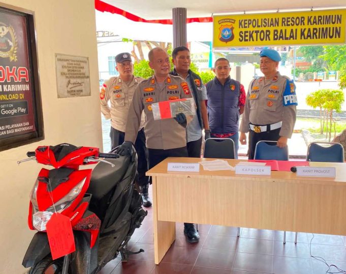 Unit Reskrim Polsek Balai Karimun Berhasil Ungkap Curanmor