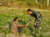 Sapa dengan Hati di Tengah Ladang, Satgas TMMD 129 Bojonegoro Rajut Kemanunggalan TNI