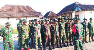 Awali Pekan Kedua, SST-1 SSK Satgas TMMD 129 Bojonegoro Gelar Apel Pagi