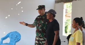 TMMD 129 Bojonegoro : Letkol Dedy Dwi Wijayanto Tinjau Progres Rehab Rumah di Kesongo