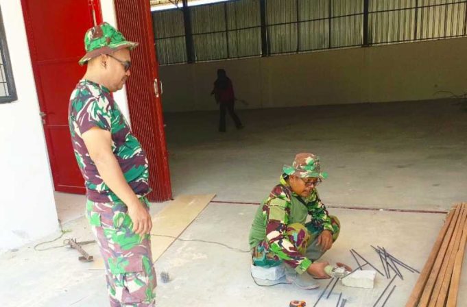 Satgas TMMD 129 Bojonegoro Pastikan Musholla Rest Area Kesongo Berdiri Kokoh