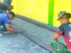 TMMD 129 Bojonegoro Percepat Pemotongan Besi Jembatan Brang Etan, Hadiah Spesial bagi Warga Kesongo